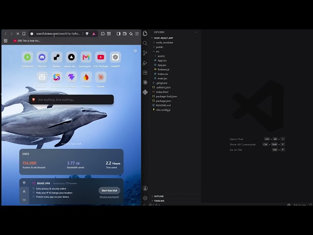 Firebase Firestore + Tailwind CSS Setup for React Chat App