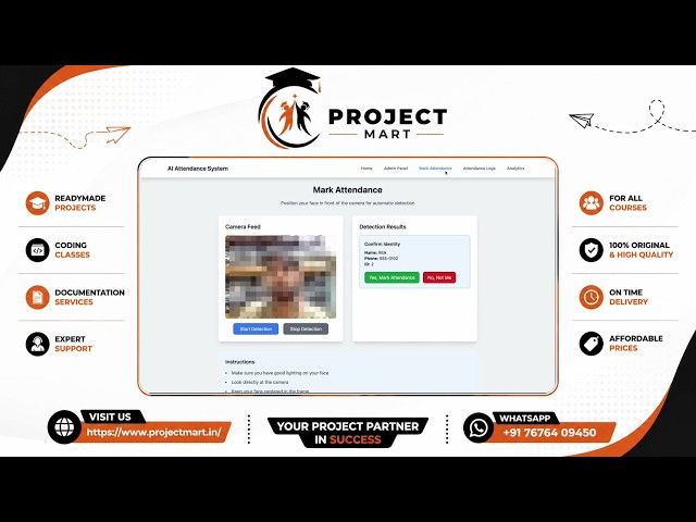 AI-Powered Attendance System: Real-Time Face Detection + Admin Panel | Full Project Demo