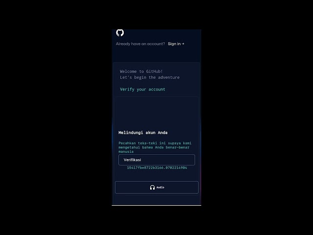 How to create Github account on moblie