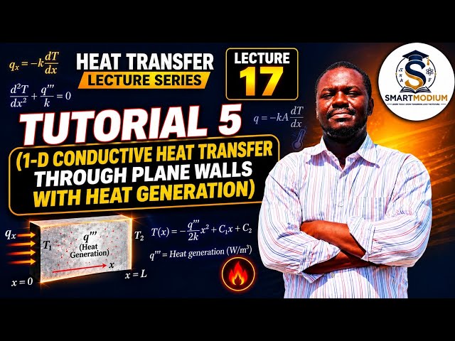 Lecture 17: Tutorial 5 – Conductive Heat Transfer Through Plane Walls with Heat Generation