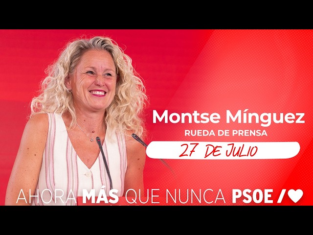 PSOE / Montse Mínguez Press Conference at Ferraz