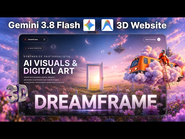 I Built This Interactive 3D Website With AI (Gemini 3.8 Flash)