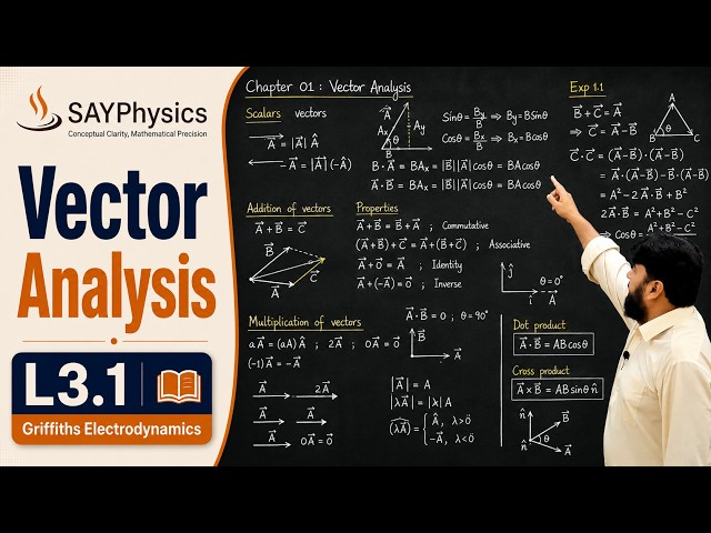 L3.1 Vector analysis | Introduction to Electrodynamics | D.J. Griffiths