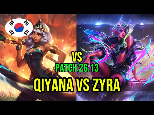 2259 LP Qiyana Jungle vs Zyra | KRX Vincenzo | KR Server | Patch 26.13