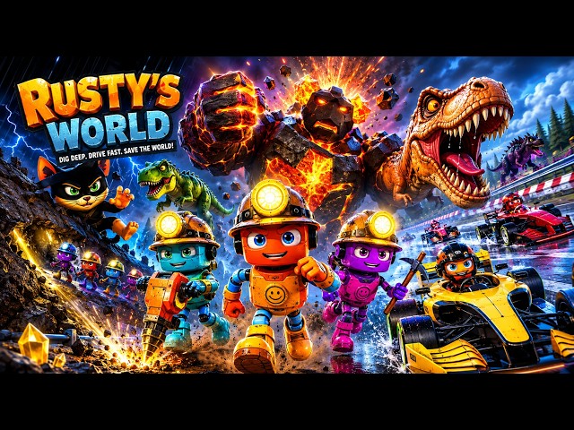 DIG DIG DIG! ⛏️🔥 Rusty’s EPIC Mining & Racing Adventures! | 45 Min Compilation