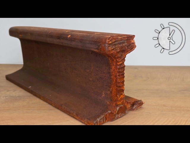 This Rusty Railroad Rail Became a Functional Anvil