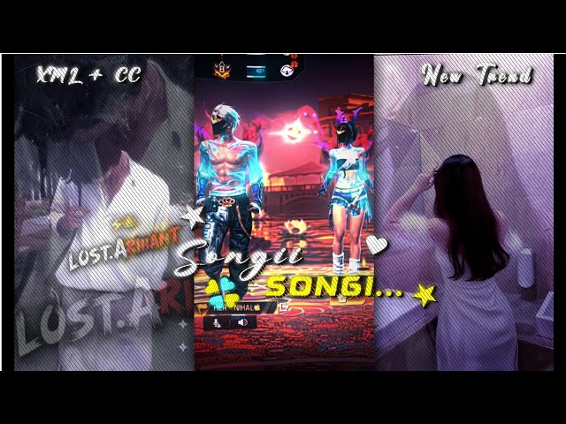 Songi Songi 🩷 | FF DUO TREND | XML + CLIP + CC 🤍 | NEW TREND 💖💫 | FF EDIT @arihant_editzz