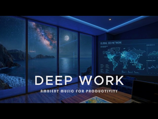 Deep Work Music — Neon City Rain to Code, Script & Go Dark