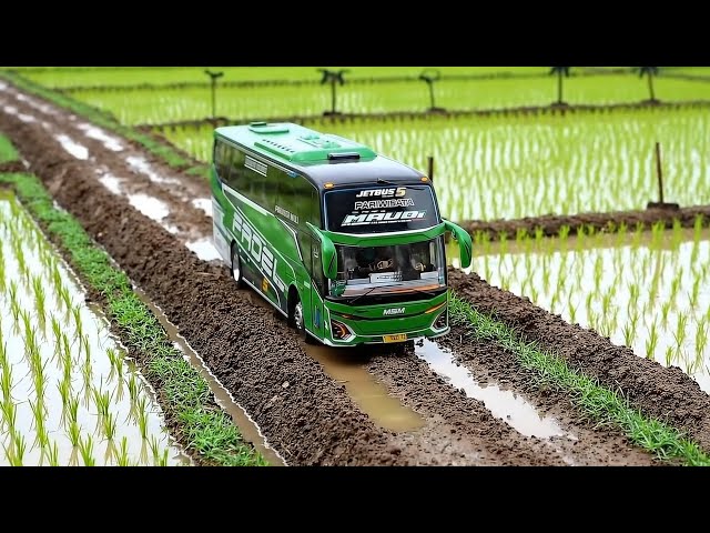 Ini Bukan Bus Asli?! 🚌 Bus pariwisata MSM Fadel Maudi perjalanan dari Desa | Miniatur Diorama