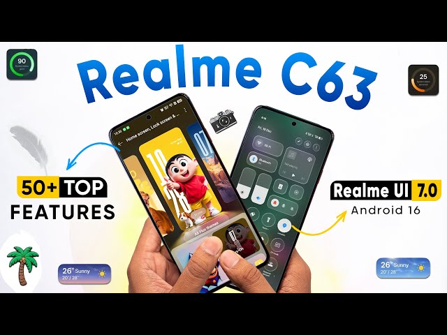 Realme C63 Realme UI 7.0 Update: 50+ Secrets Features | Android 16 New Update | Realme C63 5G Update