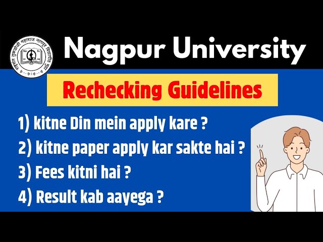 Rechecking ko kitne Din mein apply kare | RTMNU Nagpur University | Days Fees | papers Result