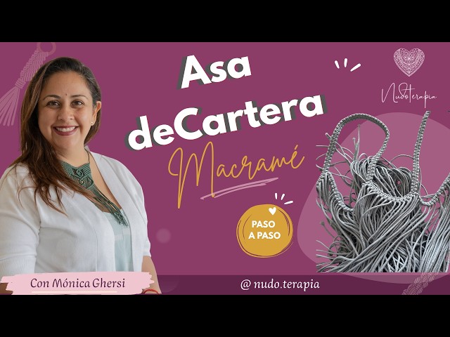 Cómo hacer un asa de macramé para cartera | Tutorial paso a paso