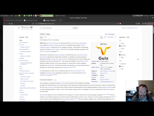 Linux History Shorties EP9 Gnu Guix Package Manager
