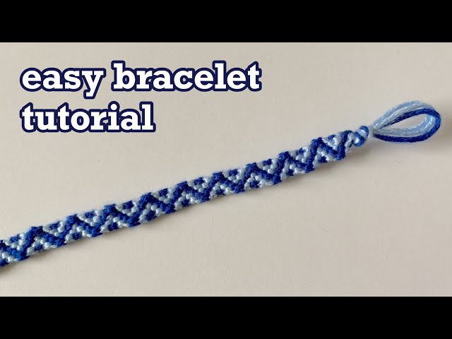 easy bracelet tutorial | string bracelet tutorial easy | friendship bracelet zig zag pattern |how to