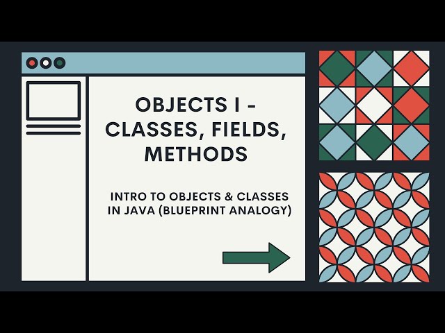 [2.1] Intro to Objects & Classes in Java (Blueprint Analogy)