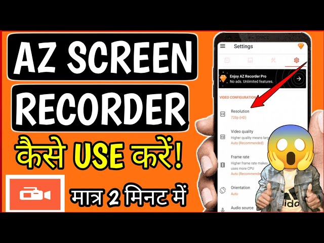 az screen recorder settings l az screen recorder kaise use kare l az screen recorder #tech @ManojDey