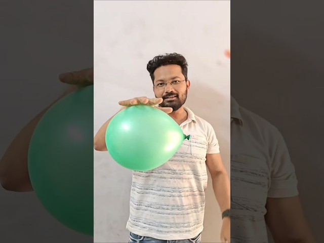 Physics behind the magical balloon! #experiment #physics #electrostatics #curiosity #shorts #science