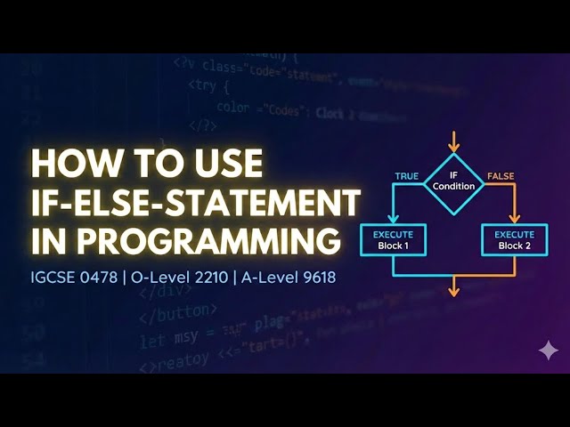 IF THEN ELSE STATEMENT