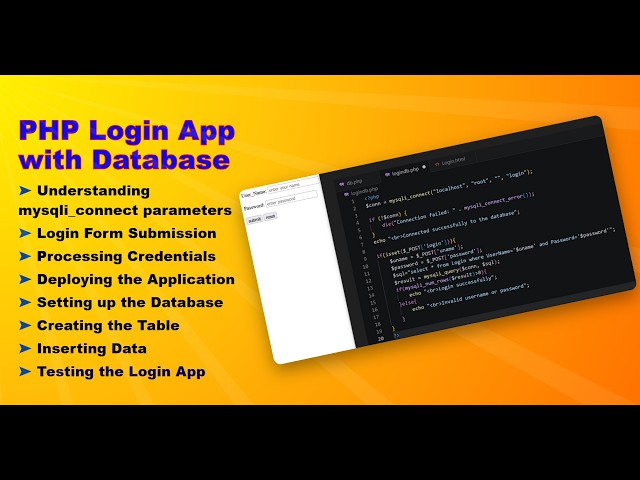 Build a Login Application in PHP with MySQL Database