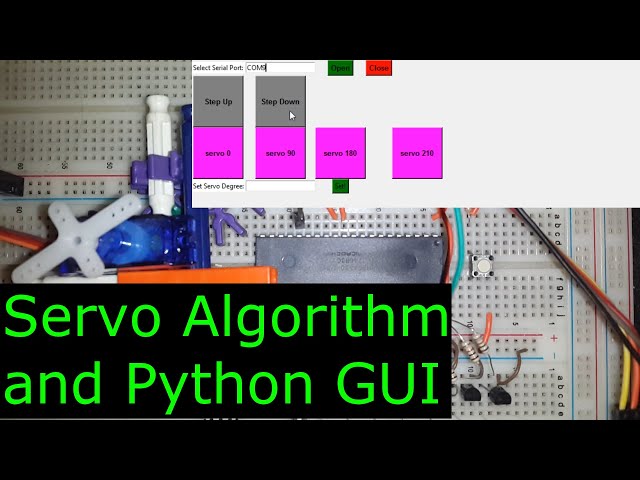 Servo Algorithm and Python GUI 🔴 PIC Microcontroller Programming Tutorial #15 MPLAB in C