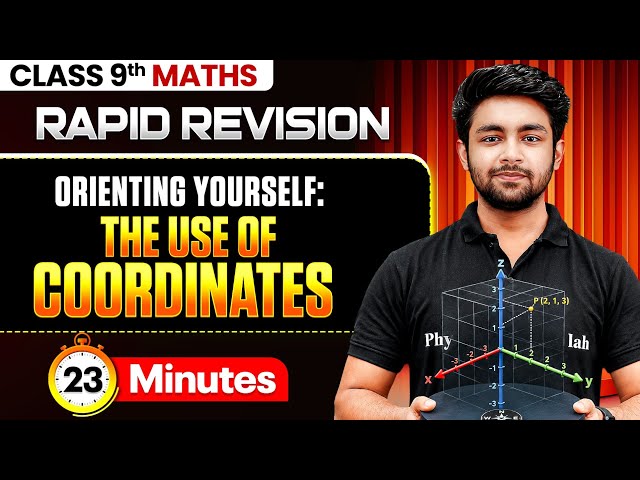 Orienting Yourself: The Use Of Coordinates RAPID REVISION🔥 | Class 9th | Uday Sir