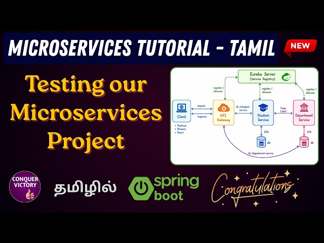 Congratulations 👏🏼🎉 on completing the Course - Microservices in Tamil