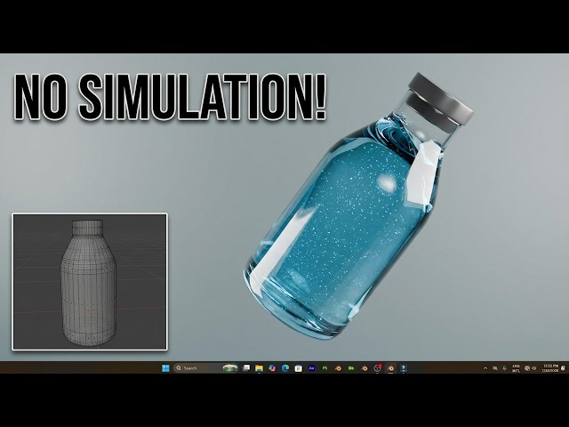 Create liquid effect without simulation in blender 5.2