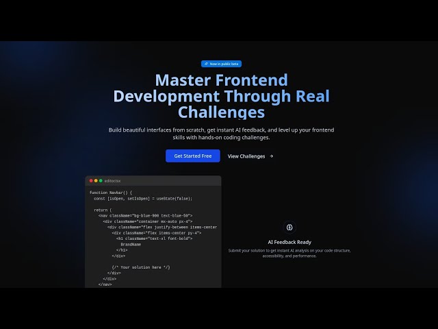 CodingGeek - Frontend Coding Platform | HACKHAZARDS'25 Hackathon