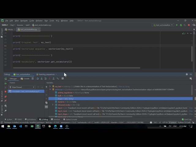 Debugging in PyCharm