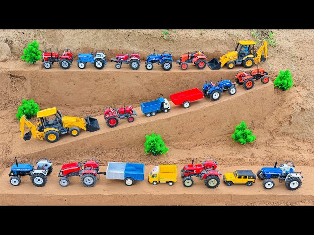 Mini tractor trolley parking video | jcb tractor video | tractor gadi | jcb cartoon 