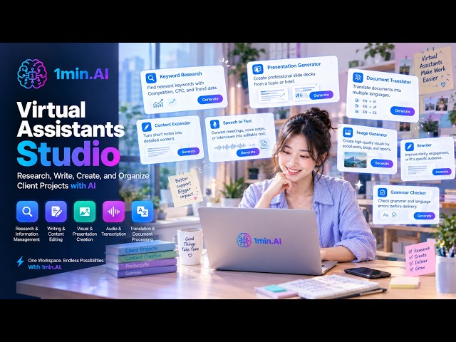Virtual Assistants Studio | Handle Everyday Tasks Faster with AI
