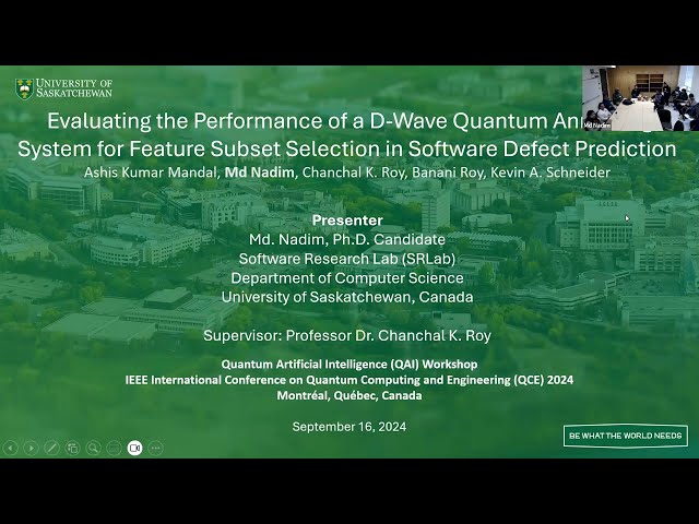 Practice Presentation: Quantum Computing and  D-Wave Annealing for Software Defect Prediction Study