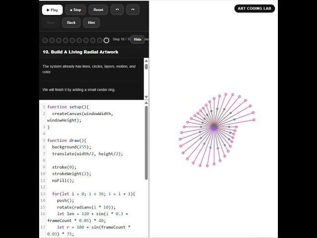 Mandala Patterns - Learn creative coding with Art Coding Lab