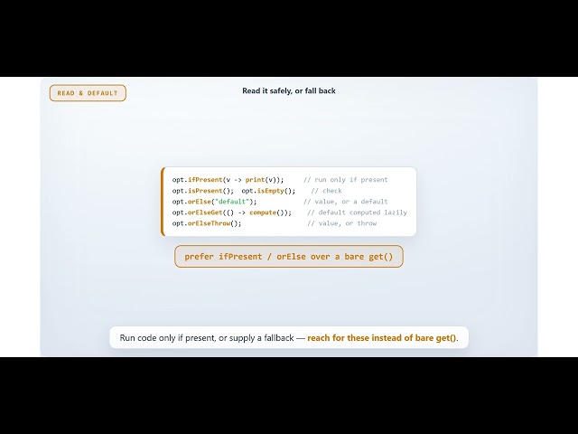 JAVA 8: Topic 7 -  Stop Getting NullPointerExceptions! How to Use Java 8 Optional Correctly