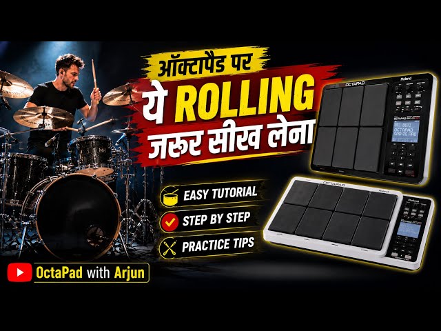 🔥 INSANE Drum Rolling on Octapad! | You Must Learn This Rolling on Octapad | Octapad Lessons Drums 🔥