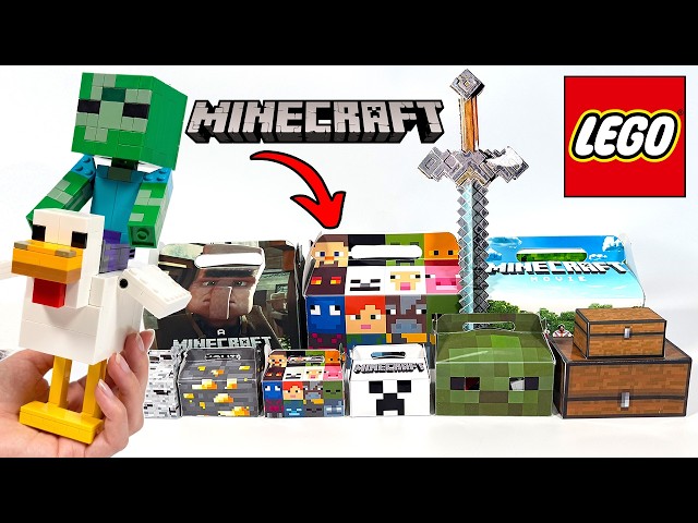 Mystery LEGO Minecraft TINY TAKEOVER MOBS | Blind Bags unboxing!