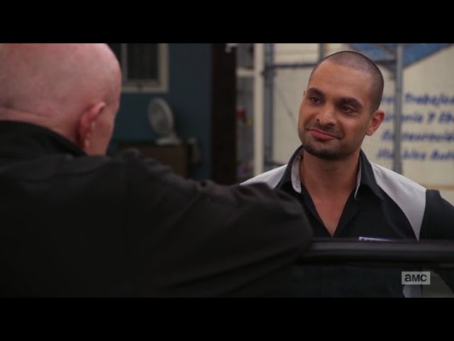 Better Call Saul S02E02-4 Mike Negotiates With Nacho Varga for the Return of Pryce's Baseball Cards