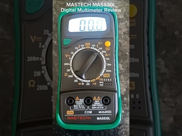 MASTECH MAS830L Digital Multimeter Review | Features & Functions #Shorts