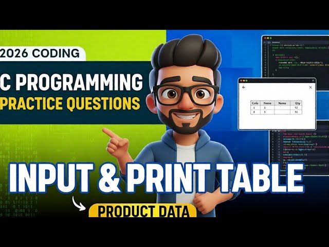 C Coding Challenge: Build a Simple Billing/Inventory Layout | #cprogramming
