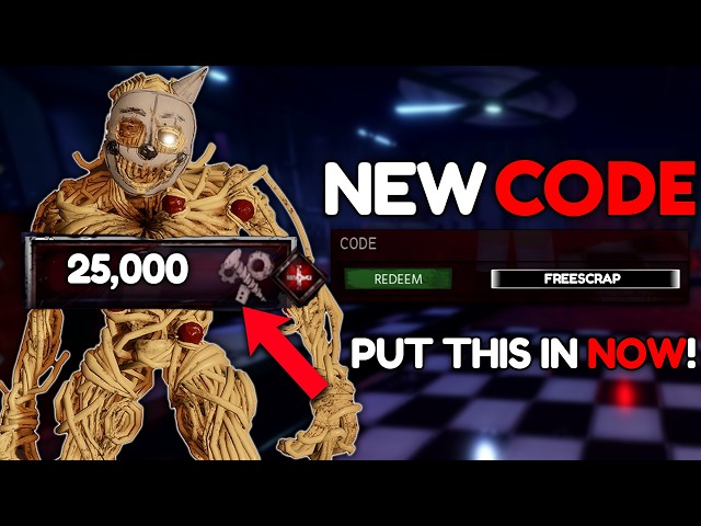 NEW CODE FOR FREE SCRAP RELEASED IN BITE BY NIGHT ROBLOX!