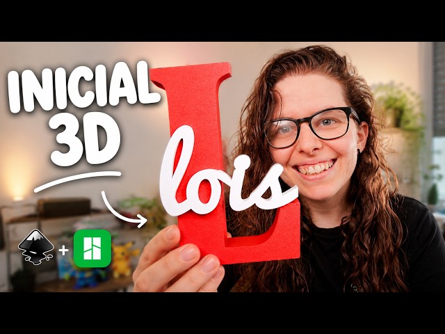 How to make a personalized 3D printed initial | Bambu lab A1