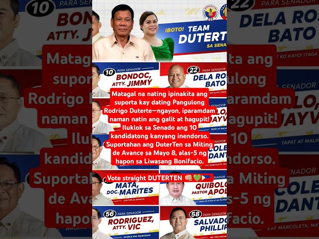 Vote Straight DuterTen👊