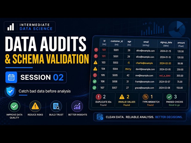 Data Audits & Schema Validation in Python | Catch Bad Data Before Analysis | Session 02