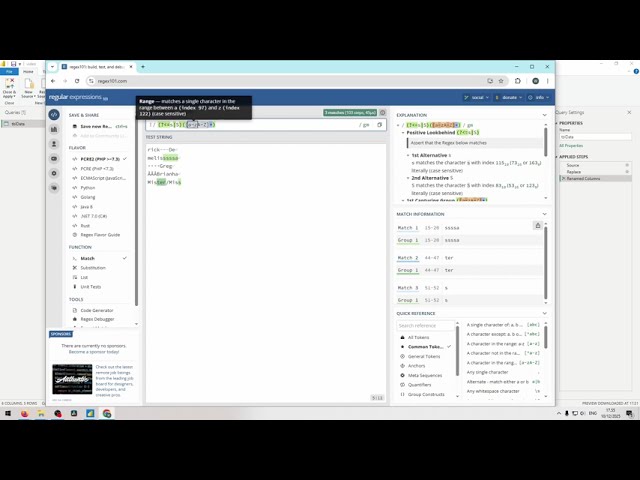 131- Text after S stop at non text character