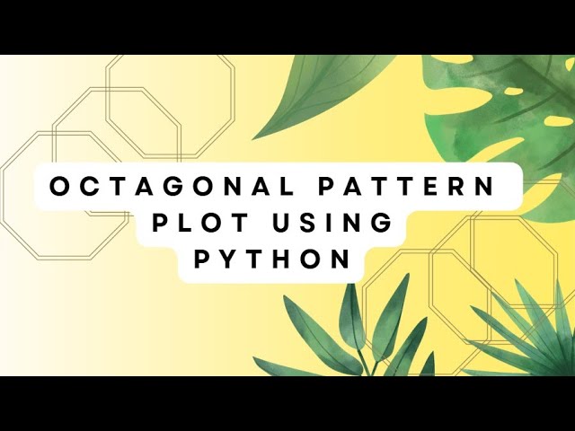 Octagonal grid pattern plot using python
