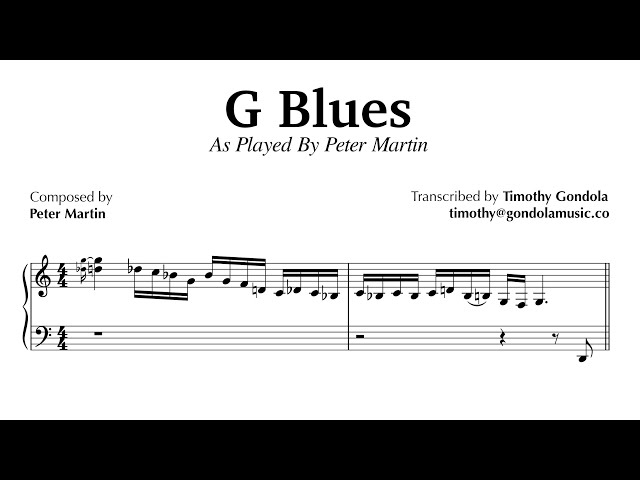 Peter Martin plays G Blues