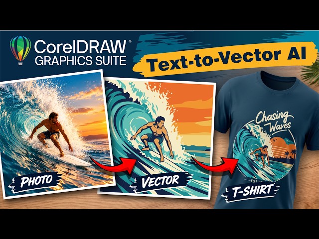 CorelDRAW Text-to-Vector AI: Turn a Photo into a Vector T-Shirt Design