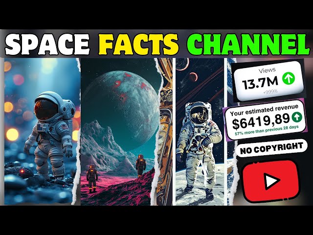 Create A Faceless Space Facts Channel By Using Free AI Tools!