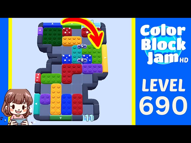 Color Block Jam Level 690 Solution Walkthrough