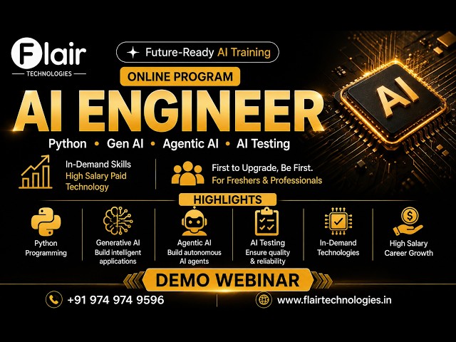 AI AGENT ENGINEER – DEMO WEBINAR | Flair Technologies